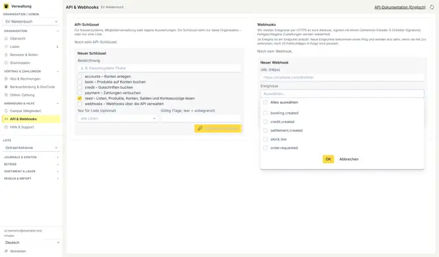 REST-API und Webhooks