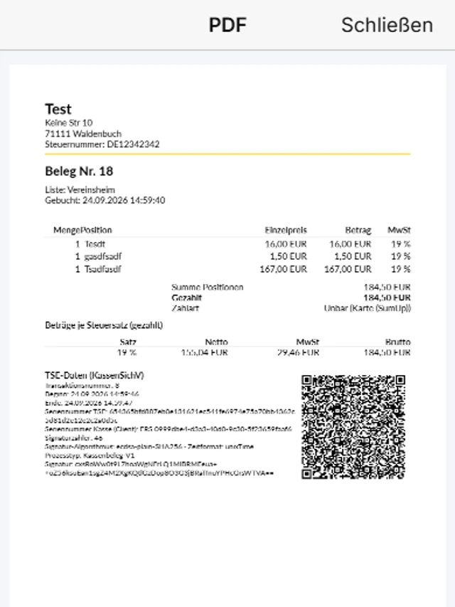 PDF-Ansicht in der App